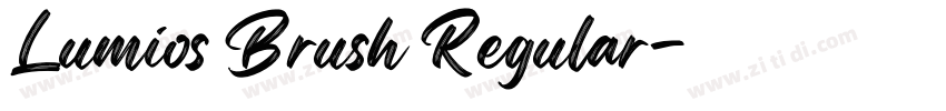 Lumios Brush Regular字体转换